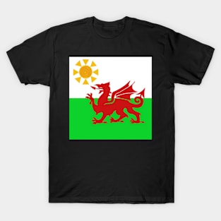 Sunny Welsh Dragon Flag T-Shirt